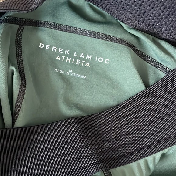 Athleta x Derek Lam 10C Military Fatigue Green zipper leggings pants - Medium - Picture 3 of 13